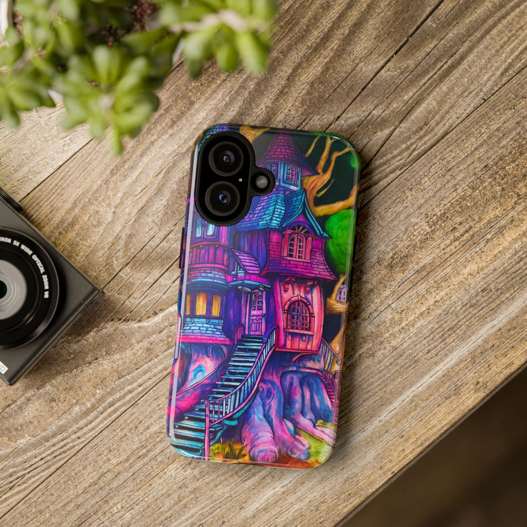 Phone Case — Colorful Fantasy Treehouse Protective Cover